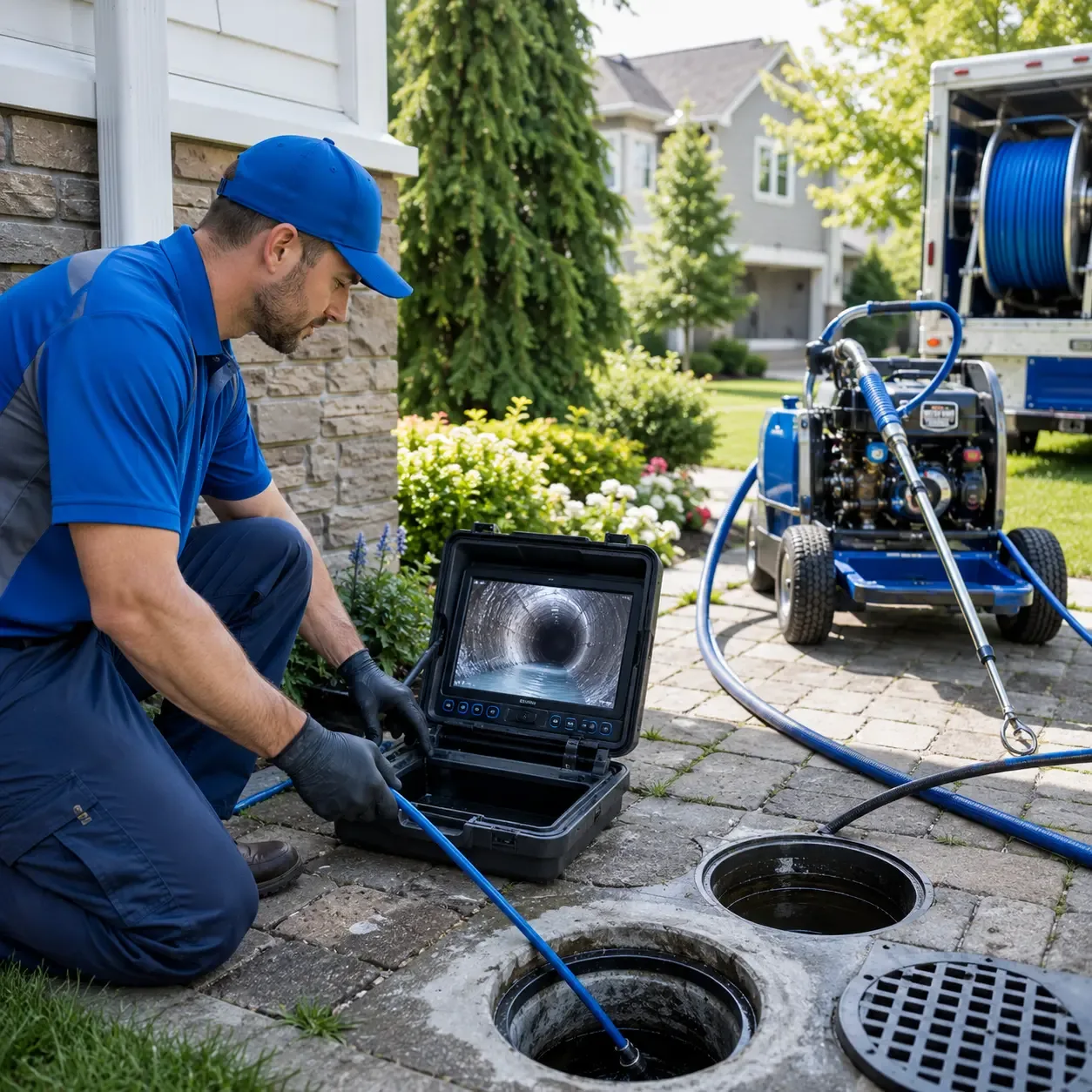 Outdoor drain cleaning professionals serving Monroe, IA