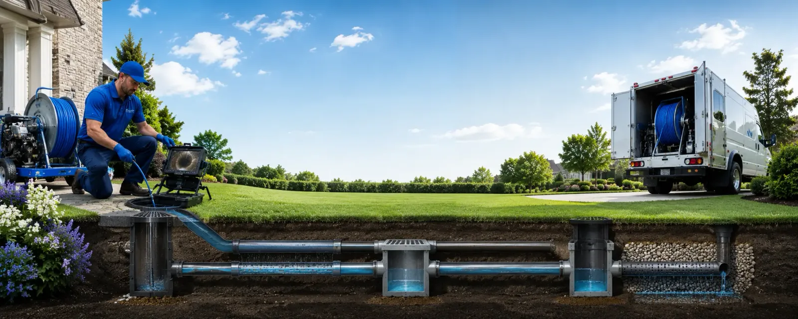 Outdoor drain cleaning information for Monroe, IA